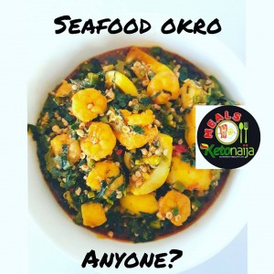 Sea Food Okro Soup with Keto-Swallow