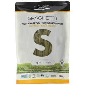 LIVIVA High Protein Keto-Certified Organic Edamame Spaghetti 7 Ounce