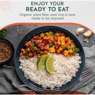 iTz noT jusT RICE (Pack of 1, 200g) Ready cooked, Shirataki, Moyu, Konjac Plant Fibre Pasta, Low Carb, & No Added Preservatives, Healthy, Gluten Free, Gut Health. 100% Natural