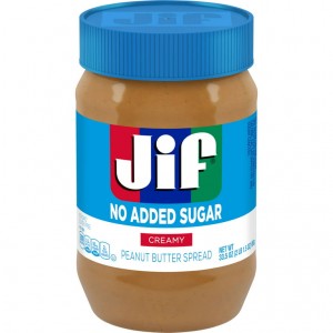 Jif No sugar Creamy Peanut butter 