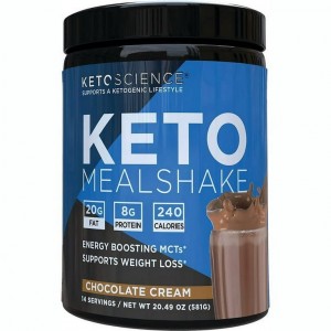 Keto Science Keto Meal Shake, Chocolate Cream, 590g Powder
