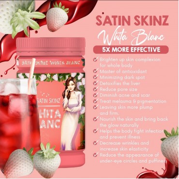 SATIN SKINZ WHITA BLANC COLLAGEN/GLUTATHIONE DRINK POWDER SATIN SKINZ WHITA BLANC COLLAGEN/GLUTATHIONE DRINK POWDER