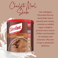 SlimFast Chocolate Meal Shake Powder- 10meals 375g