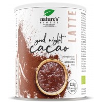Nature's Finest Good Night Latte 125g | a Relaxing Organic Herbal Tea Blend of Cocoa, Ashwaganhda and Maca | Vegan and Vegetarian Friendly