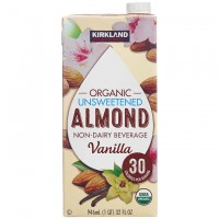 Kirkland Organic Unsweetened Almond Non-Dairy Beverage/Milk Vanilla - 946ml